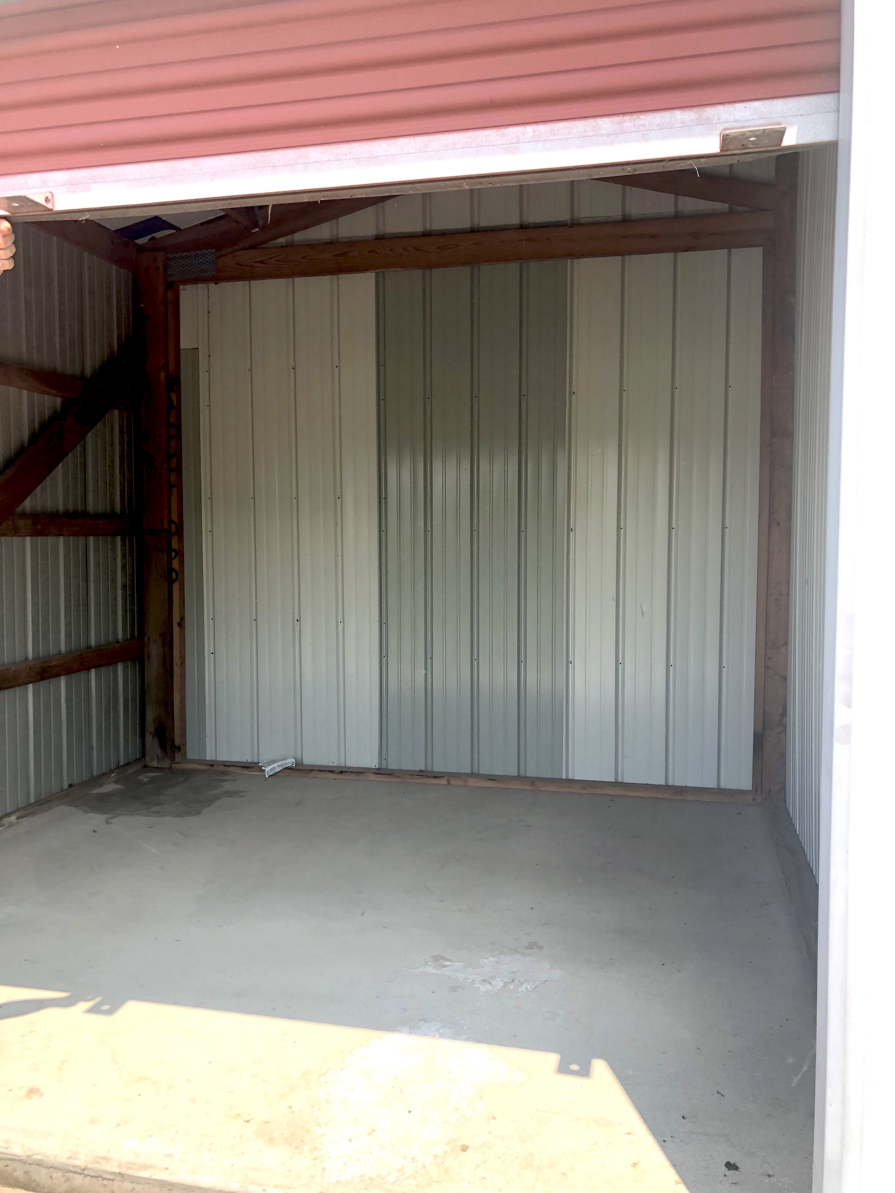 Interior view of a clean and spacious storage unit at Superior Storage, Wheelersburg, OH, demonstrating ample space and a well-maintained environment for safe and secure storage of belongings.